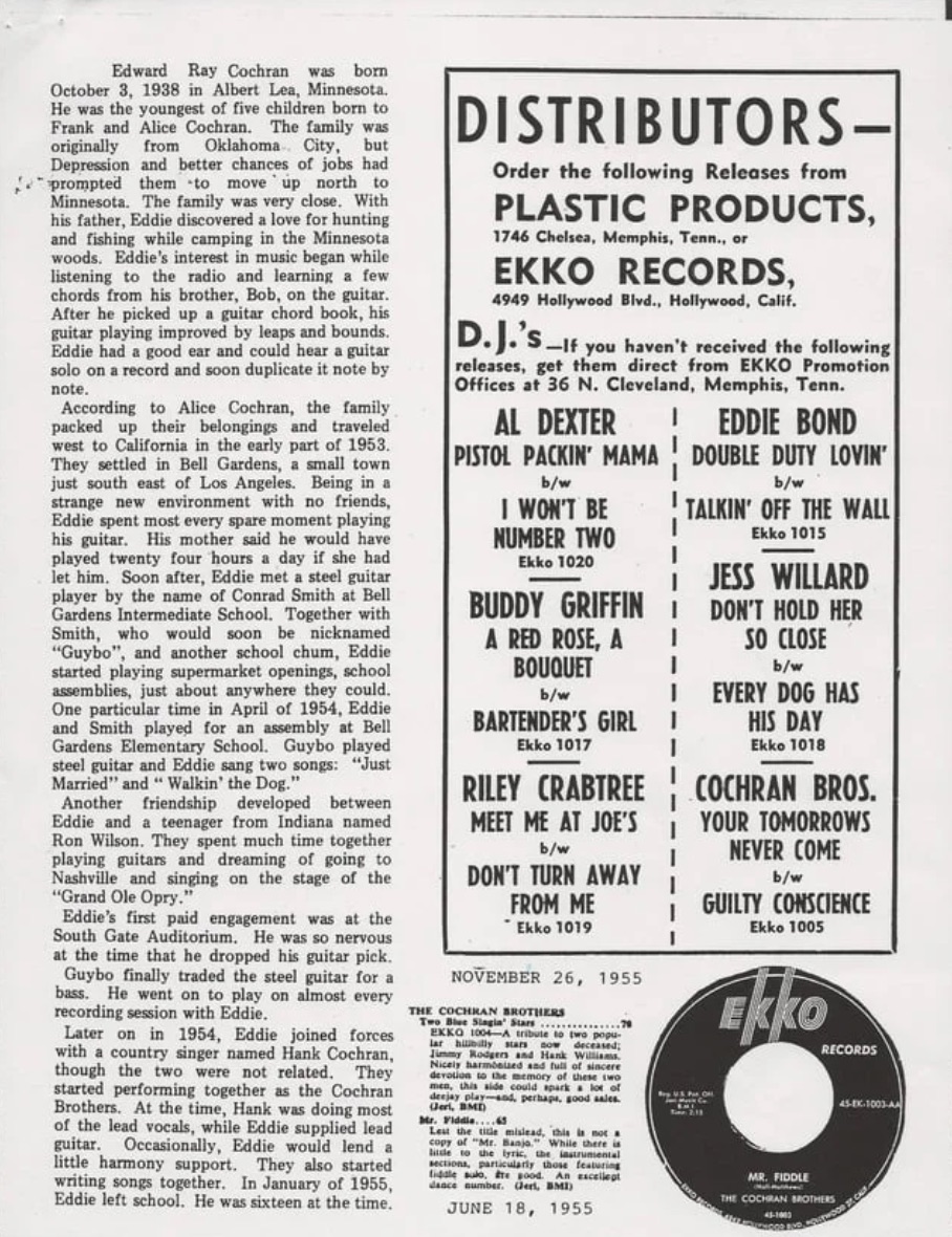 Scan of a 1997 article about the Cochran Brothers, page 2