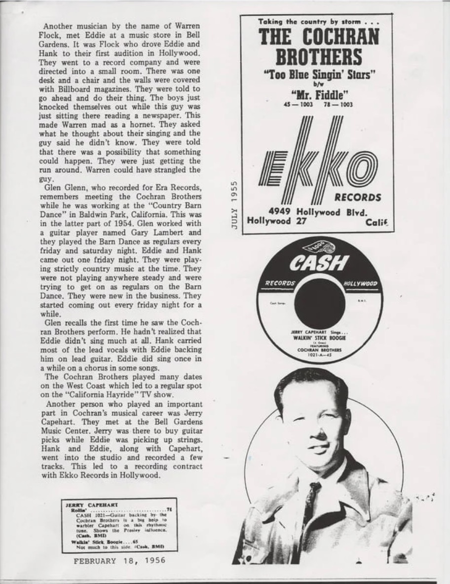 Scan of a 1997 article about the Cochran Brothers, page 3
